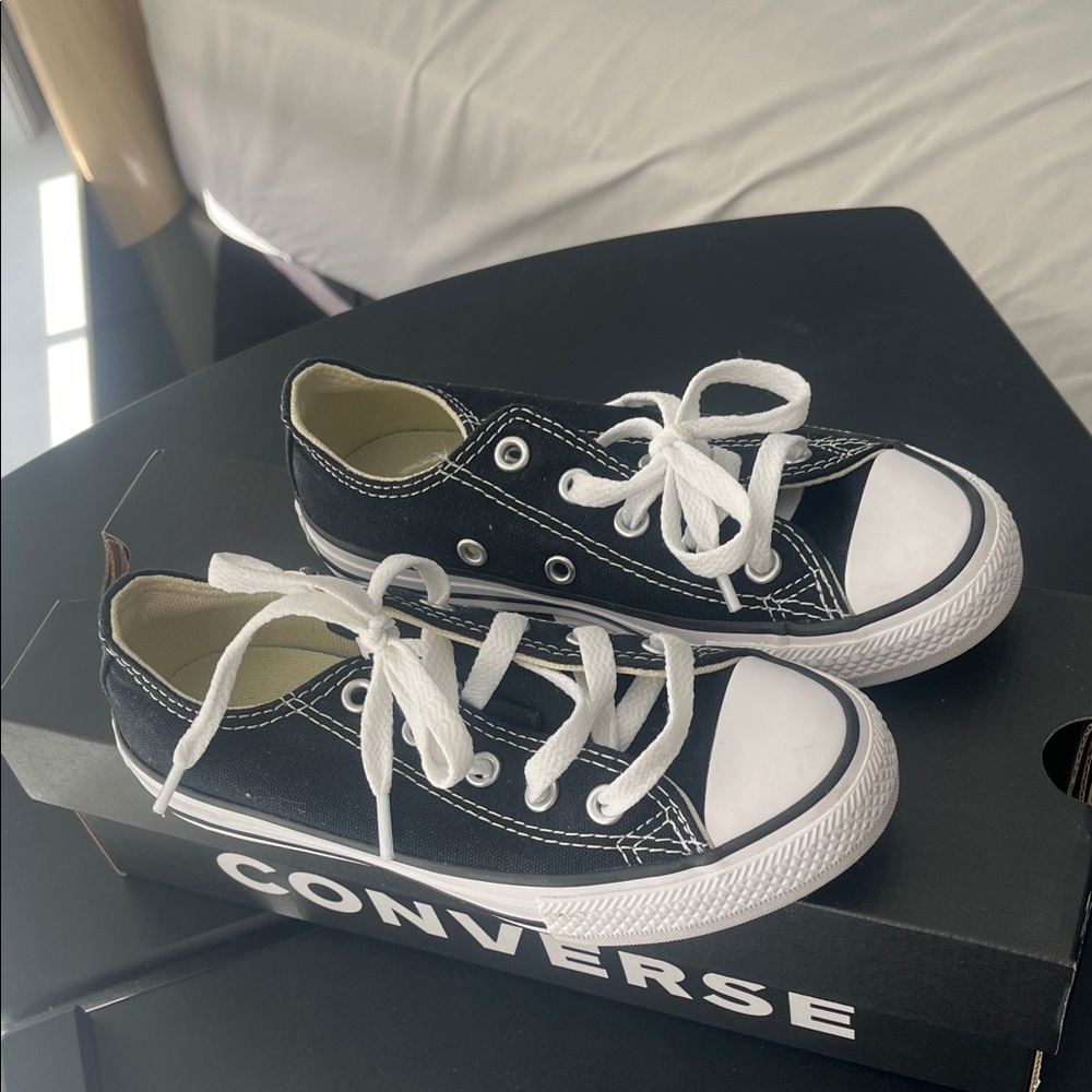 Converse Kids Black and White Sneakers